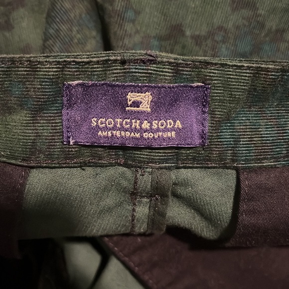 Scotch & Soda Green Patterned Corduroy Pants (30x34) - Picture 2 of 9